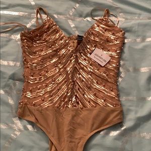 Windsor Gold Beaded Bodysuit